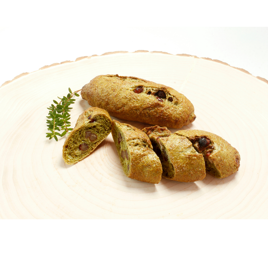 【抹茶×大納言】全粒粉30％の和風ハード／上品な甘味　2個